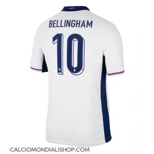 Maglie da calcio Inghilterra Jude Bellingham #10 Prima Maglia Europei 2024 Manica Corta